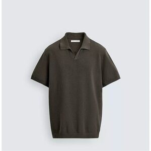 Zara Men's Polo Shirt in Grey/Green